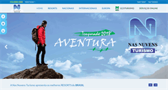 Desktop Screenshot of nasnuvensturismo.com.br